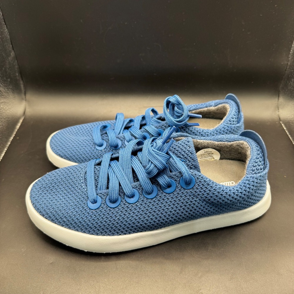 Allbirds Tree Pipers Blue Eucalyptus Fiber Low Top Sneakers Womens Size 6